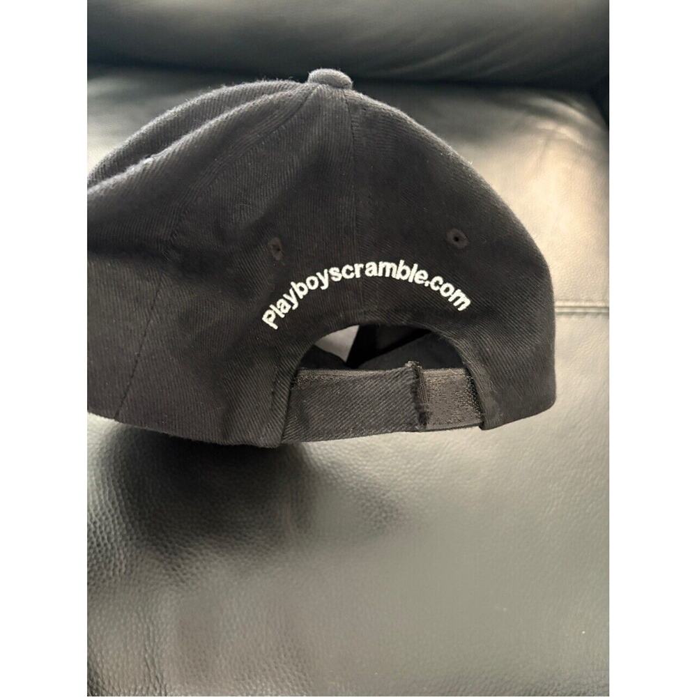 Vintage Playboy Golf Scramble Hat Black Adjustable Y2K - Picture 2 of 4